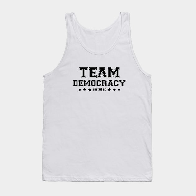 Team Democracy Black Tank Top by felixbunny